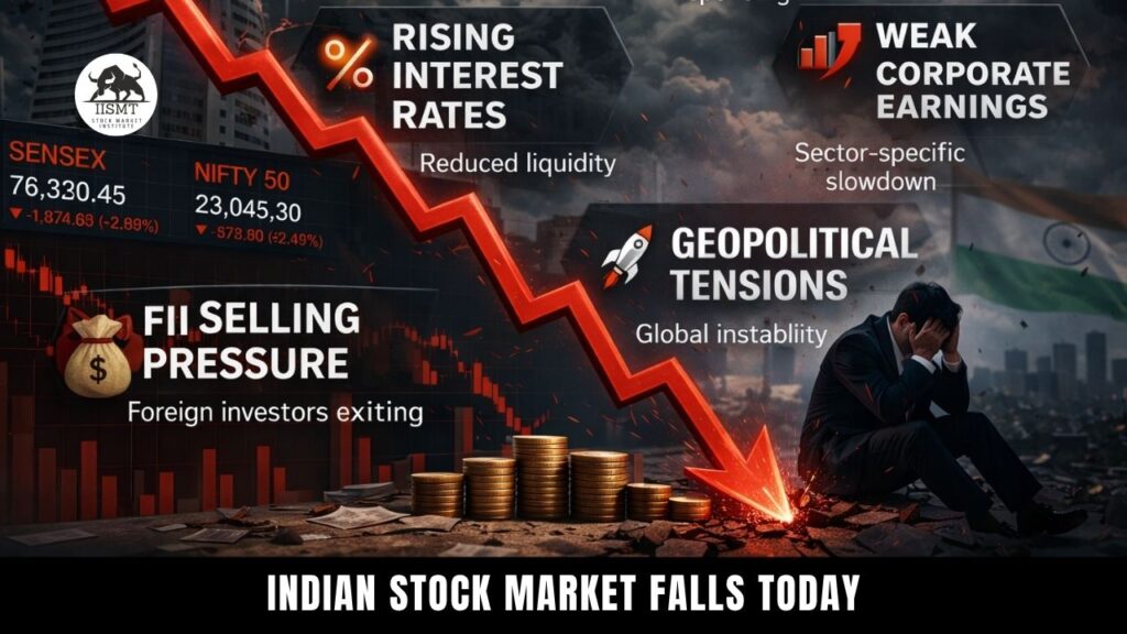 Indian Stock Market Falls Today