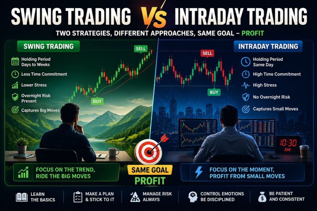 Swing Trading vs Intraday Trading