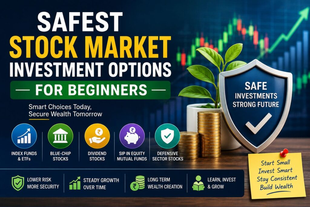 Safest Stock Market Investment Options for Beginners