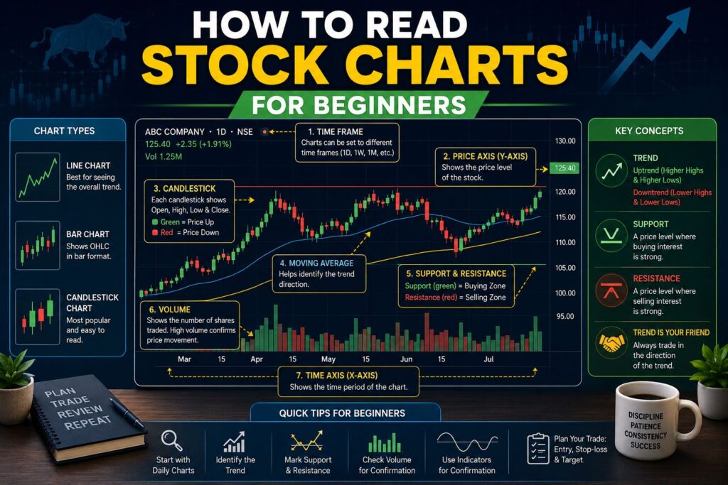 How to Read Stock Charts for Beginners